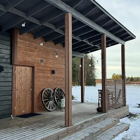Kontion Keidas Maaseudulla Varattavissa Myoes Takkatupa Ja Sauna 아파트